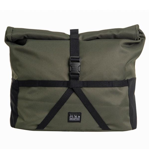 Borough Roll Top Bag, Medium. Olive | Perennial Cycle