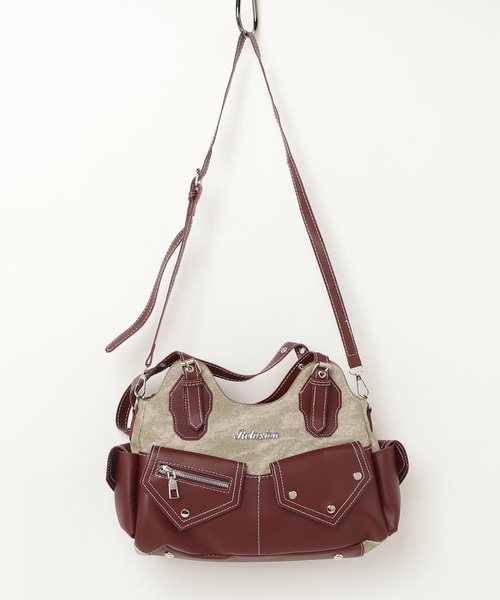 FREE STYLISTS ショルダーバッグ バッグ Y2K レトロ アウトポケットBAG