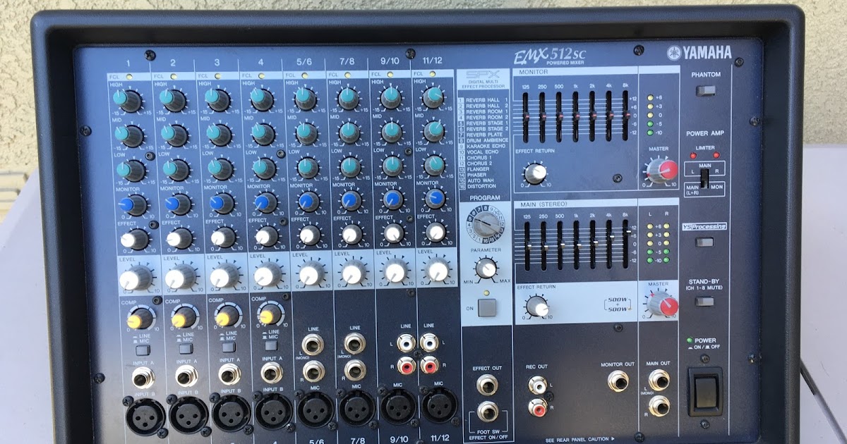 Rex and the Bass: Yamaha EMX512SC Powered Mixer Review