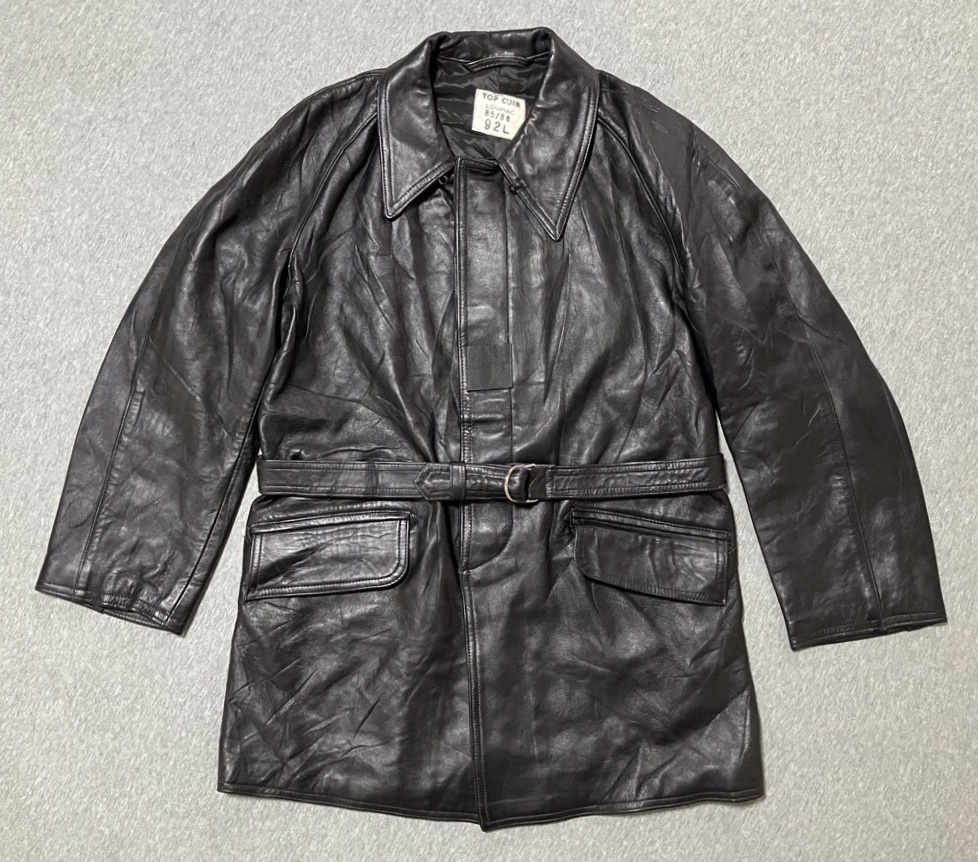これ本当に軍物⁈【フランスの軍服】陸軍ファイアーマンレザーコート