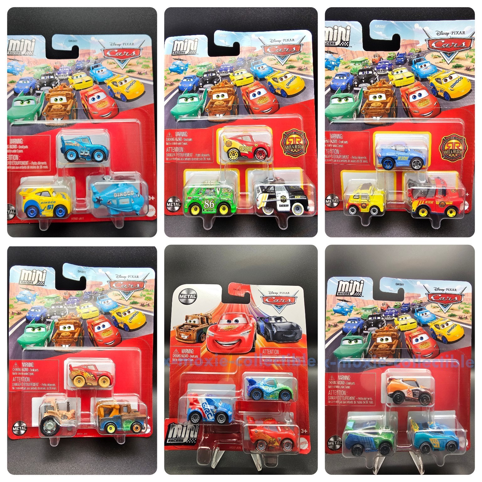 Disney Pixar Cars Mini Racers 3-Pack ~YOU CHOOSE~ On the Road