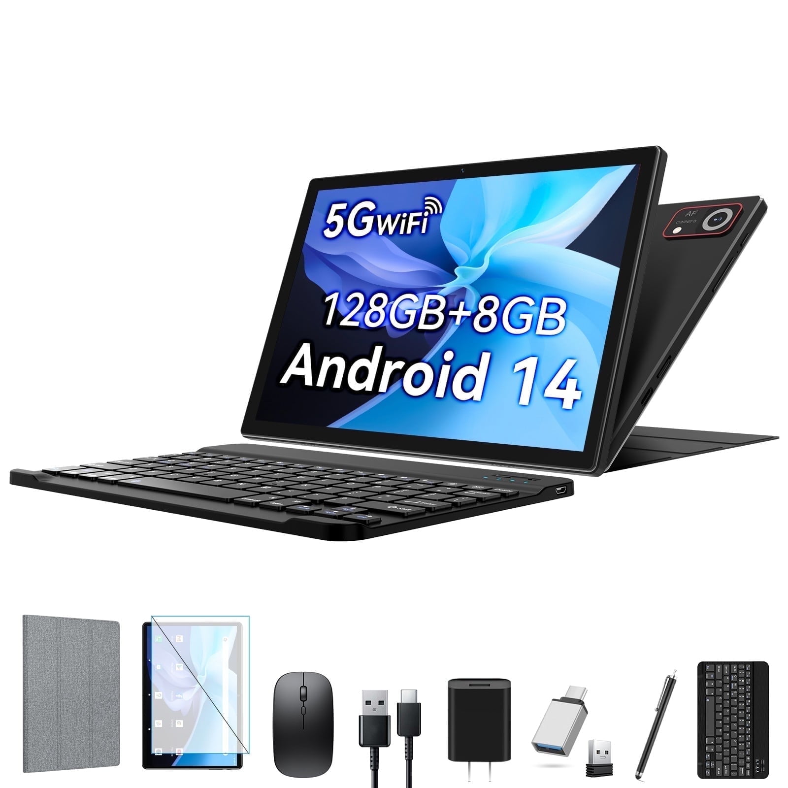 ANTEMPER Android 14 Tablet 10.1 Inch 8GB RAM 128GB ROM Unisoc T606
