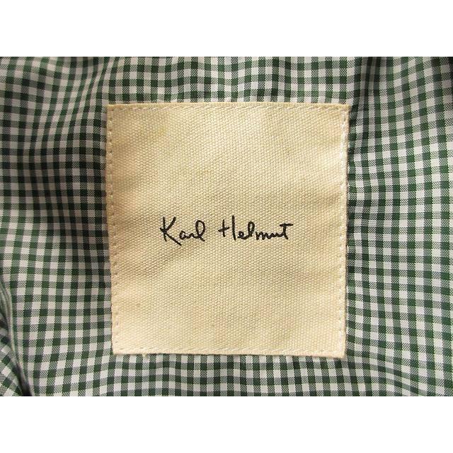 カールヘルム Karl Helmut スタジャン アワードジャケット 袖レザー