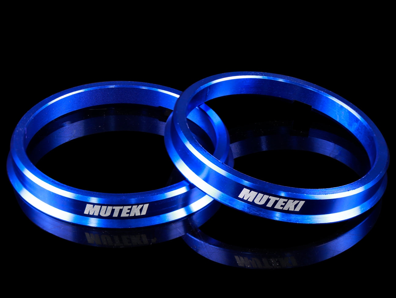 Muteki Hub Ring Set - Blue Anodized - JHPUSA