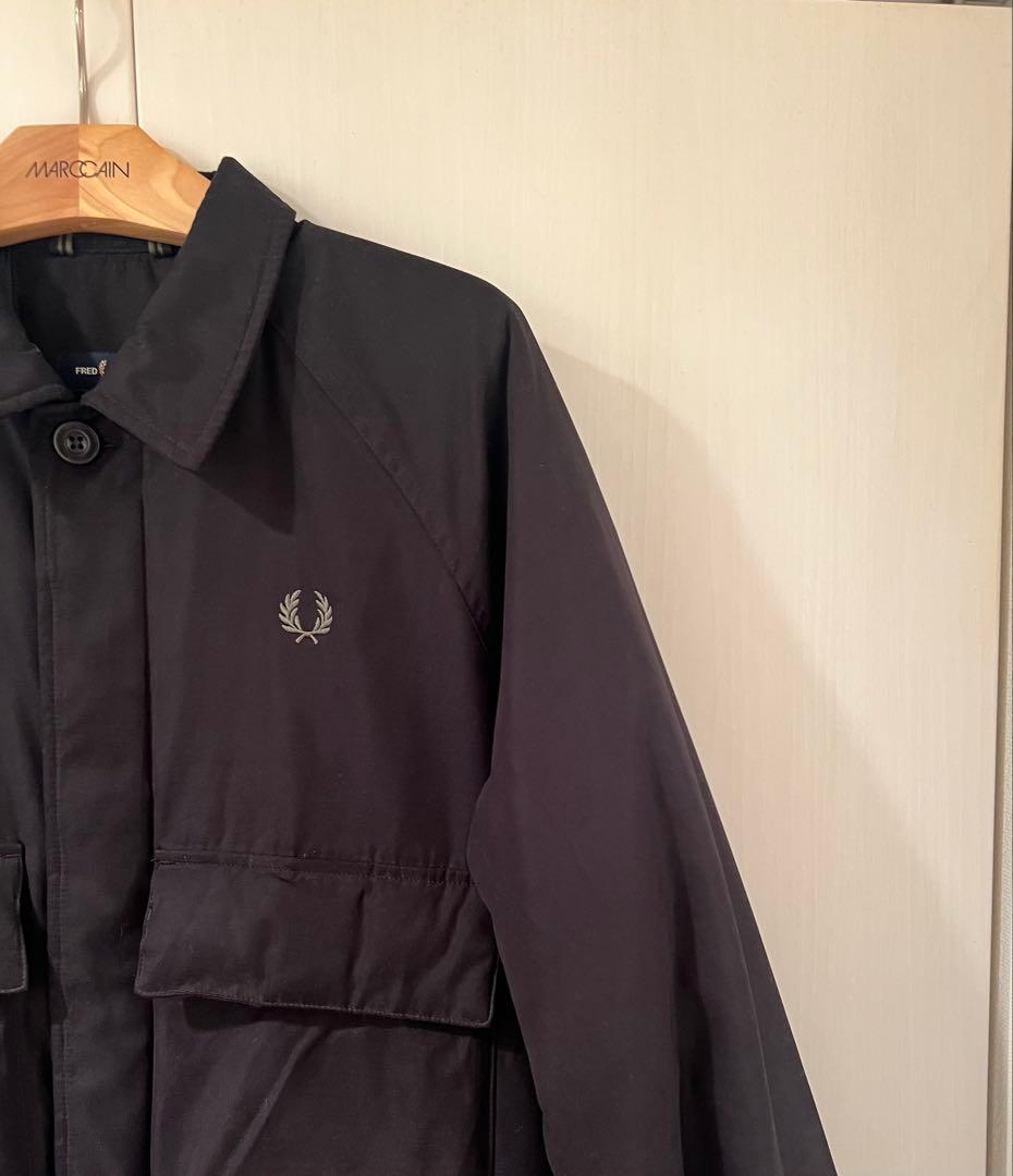 FRED PERRY Utility Overshirt【最終値下げ】 Raglan Utility Overshirt - Black | Men's Shirts | Designer Casual