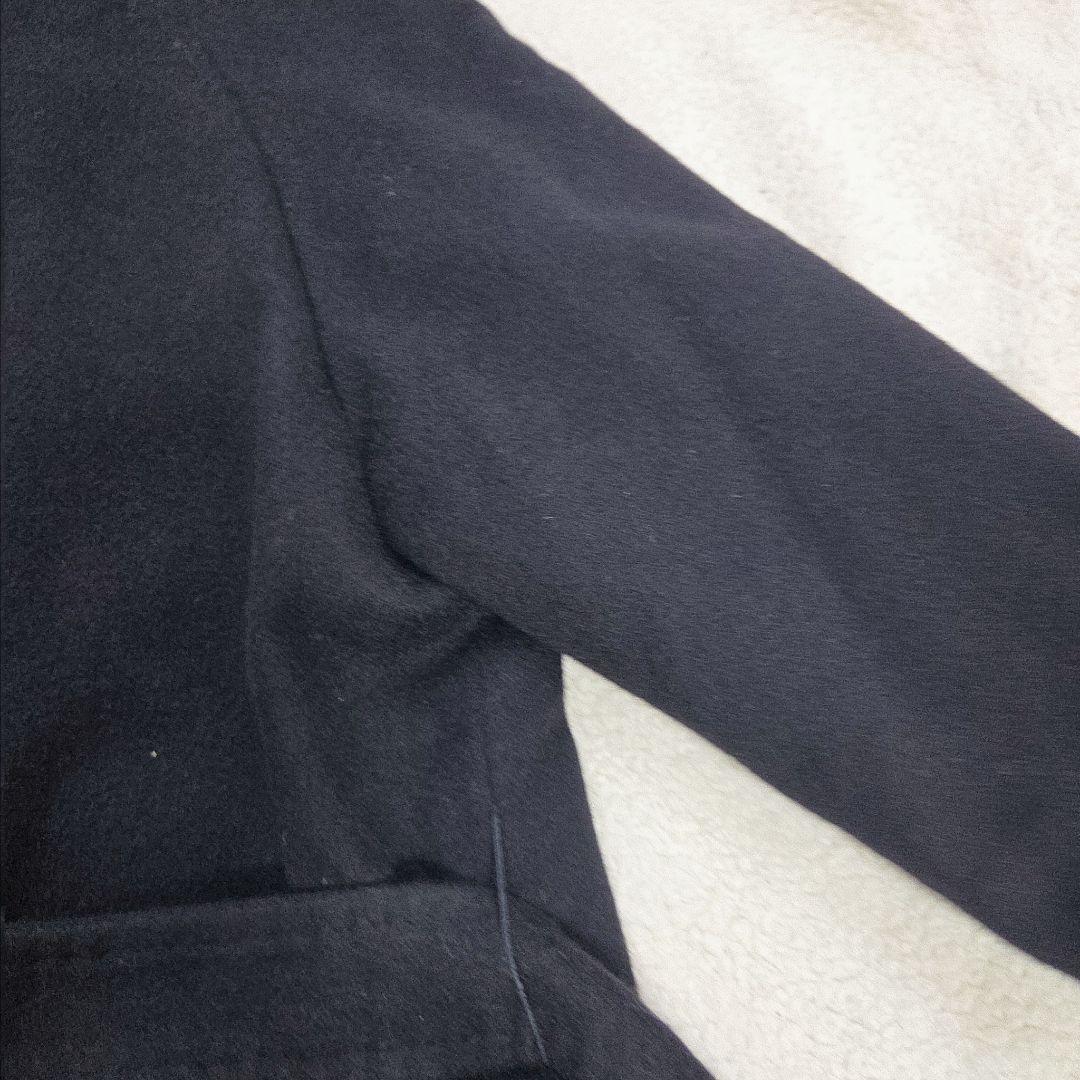 Impresi ロングコート カシミヤ100 黒 フォックス L ジャケット